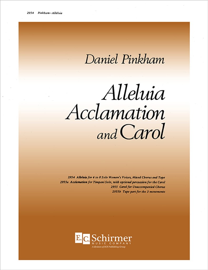 Alleluia, Acclamation and Carol: I. Alleluia